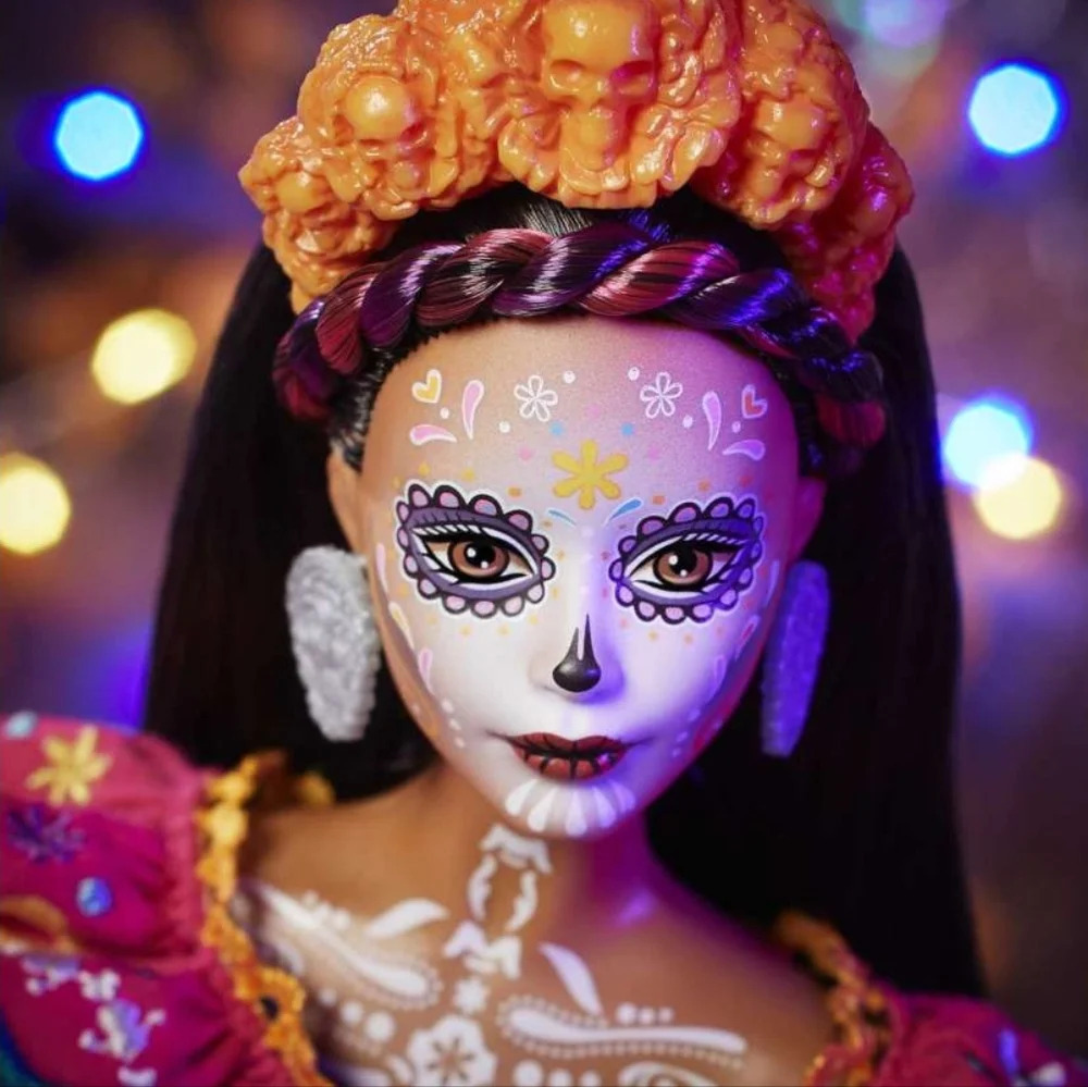 Barbie Dia De Los Muertos 2021 Doll NRFB Mattel Day Of The Dead Collector - Picture 3 of 9